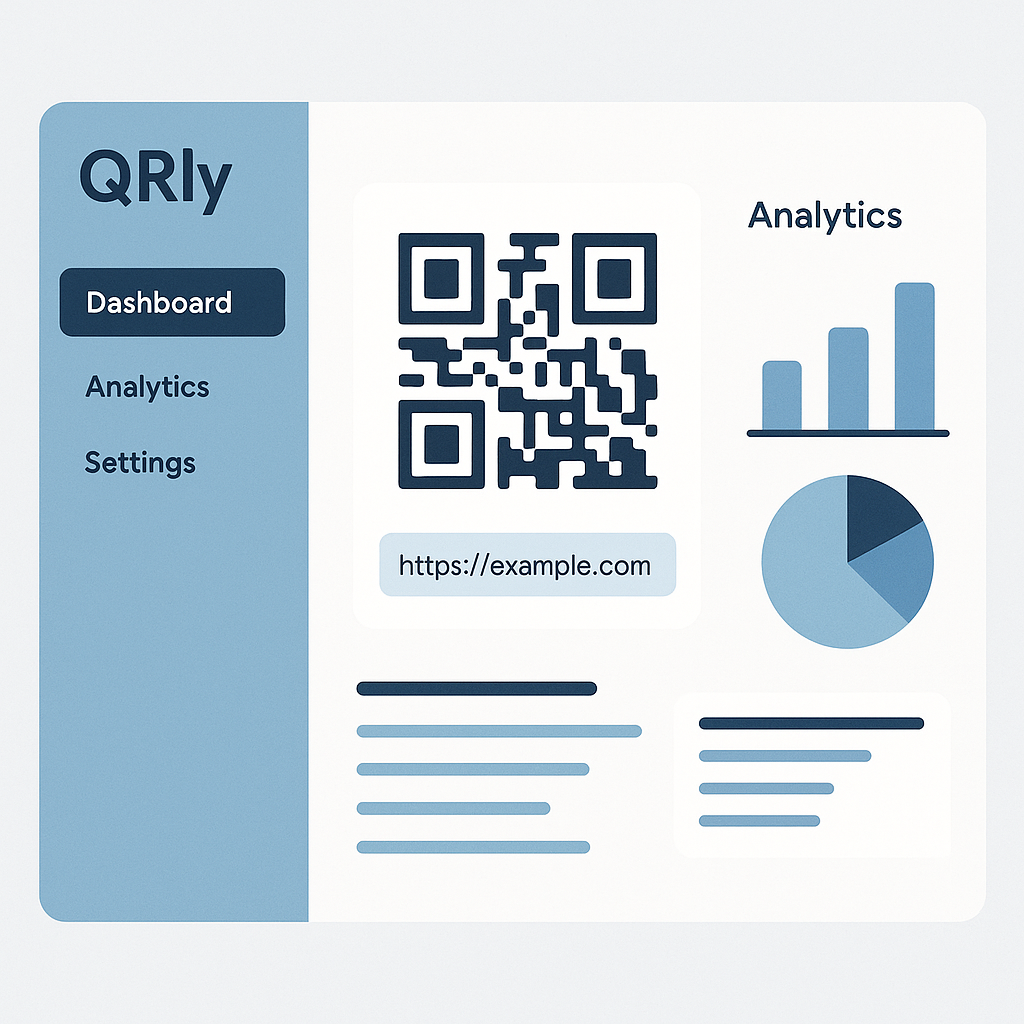 QRly - Dynamic QR code management project screenshot
